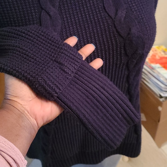 Calvin Klein Cable Knit Turtleneck Sweater - Picture 5 of 7